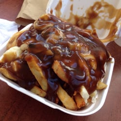 Fritomania - Large Poutine with fried mushrooms!