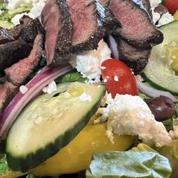 Freedom Farms Carry-Out Kitchen - Mediterranean salad with steak