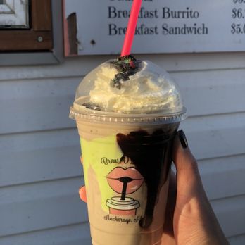 Brew D' Licious - Mr. Grinch frappe--December special - Coffee & Tea Near Me - Anchorage, Alaska