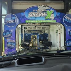 Tidal Wave Auto Spa - Entering the wash after buying my annual plan