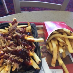 Wendy's - Fries topped with BBQ sauce or just regular fries