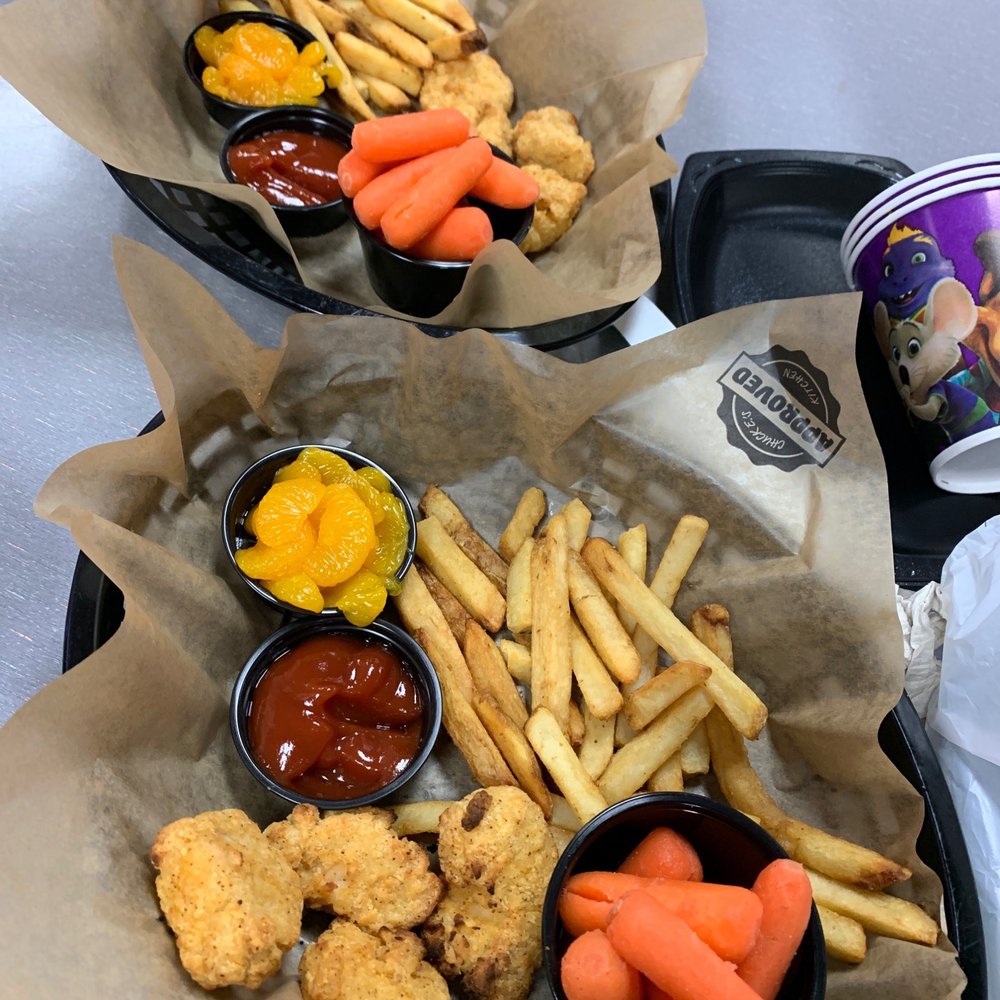 Chuck E. Cheese - two baskets of food - Pizza Near Me - Laurel, Maryland Chuck E. Cheese - two baskets of food - Pizza Near Me - Laurel, Maryland