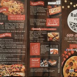 Ruben's Pizza - 11/15/19 menu
