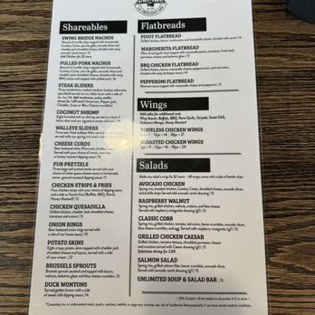 Swing Bridge Pub - Menu - Pubs Near Me - La Crescent, Minnesota