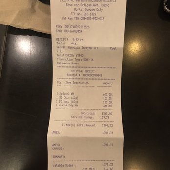 Yabu - The bill. Lol - Japanese Near Me - Mandaluyong, NCR Yabu - The bill. Lol - Japanese Near Me - Mandaluyong, NCR