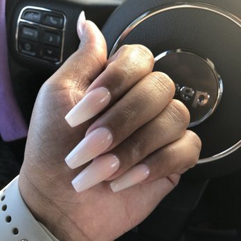 The Loft Nails - American Ombré Coffin done by John! - Nail Salons Near Me - Apple Valley, California