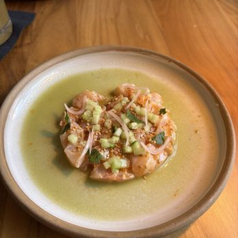 Husk Savannah - Striped bass ceviche - Southern Near Me - Savannah, Georgia Husk Savannah - Striped bass ceviche - Southern Near Me - Savannah, Georgia