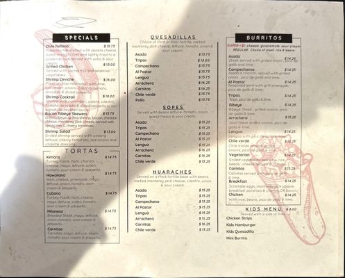 Menu photo 2 Ay Caramba Prunedale, CA