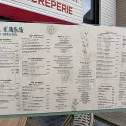 La Casa de Quentin - Menu