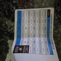 Gandy's Barber Shop - Indoor Swim schedule get guards problem one lane at 8a for lap swim. Great Ramp for challenged swimmers. Good place for mislabeled people.