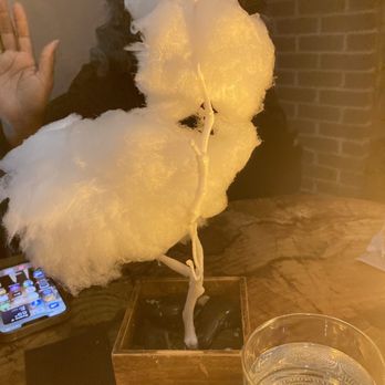 Cork And Flame - Cotton candy tree to end our night - Tapas Bars Near Me - Evans, Georgia