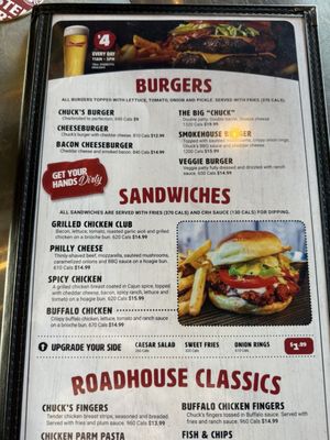 Menu photo 3 Chuck's Roadhouse Etobicoke, ON