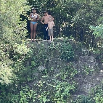 Boggs & Boulders - The kids are jumping into the pool from the cliff, it was awesome! So much to do! - RV Parks Near Me - Andalusia, Alabama Boggs & Boulders - The kids are jumping into the pool from the cliff, it was awesome! So much to do! - RV Parks Near Me - Andalusia, Alabama