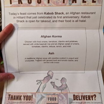 Columbus Food Adventures - Sample Trust Fall menu: Kabob Shack. - Tours Near Me - Columbus, Ohio