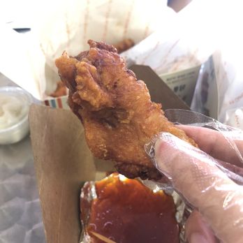 Ttobongee Chicken - Finger glove to eat the fried chicken!! No dirty fingers, love it! - Korean Near Me - Pleasanton, California Ttobongee Chicken - Finger glove to eat the fried chicken!! No dirty fingers, love it! - Korean Near Me - Pleasanton, California