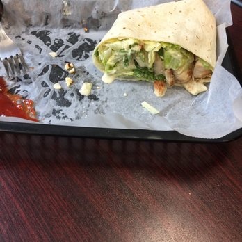 Hillside Grill - Chicken Caesar wrap... SOOOO good!!! - Greek Near Me - Northborough, Massachusetts