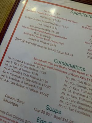 Menu photo 1 La Cabana Restaurant Santa Paula, CA