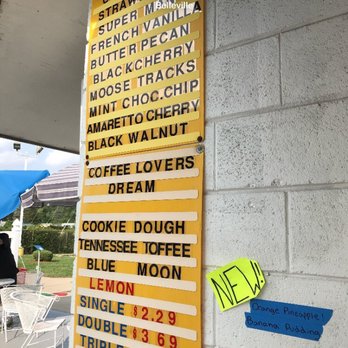 Armstrong's Funland - a menu on a wall - Ice Cream & Frozen Yogurt Near Me - Belleville, Michigan Armstrong's Funland - a menu on a wall - Ice Cream & Frozen Yogurt Near Me - Belleville, Michigan
