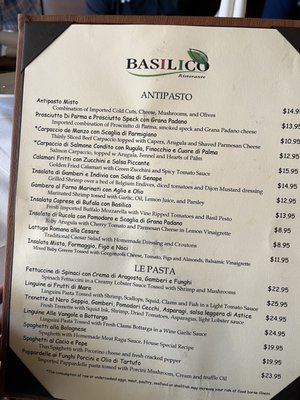 Menu photo 2 Basilico Ristorante Doral, FL Menu photo 2 Basilico Ristorante Doral, FL