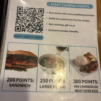 Pho Bac Hoa Viet - Frequent diner program - Vietnamese Near Me - Sacramento, California