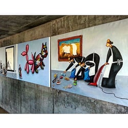 MACBA - Museo de Arte Contemporáneo de Buenos Aires - Muestra de Arte Irónico de Raul Zuleta en la presentación de El Gran Otro