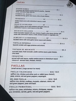 Menu photo 6 Castle Cantina Tapas Bar & Restaurant Leicester, MA Menu photo 6 Castle Cantina Tapas Bar & Restaurant Leicester, MA