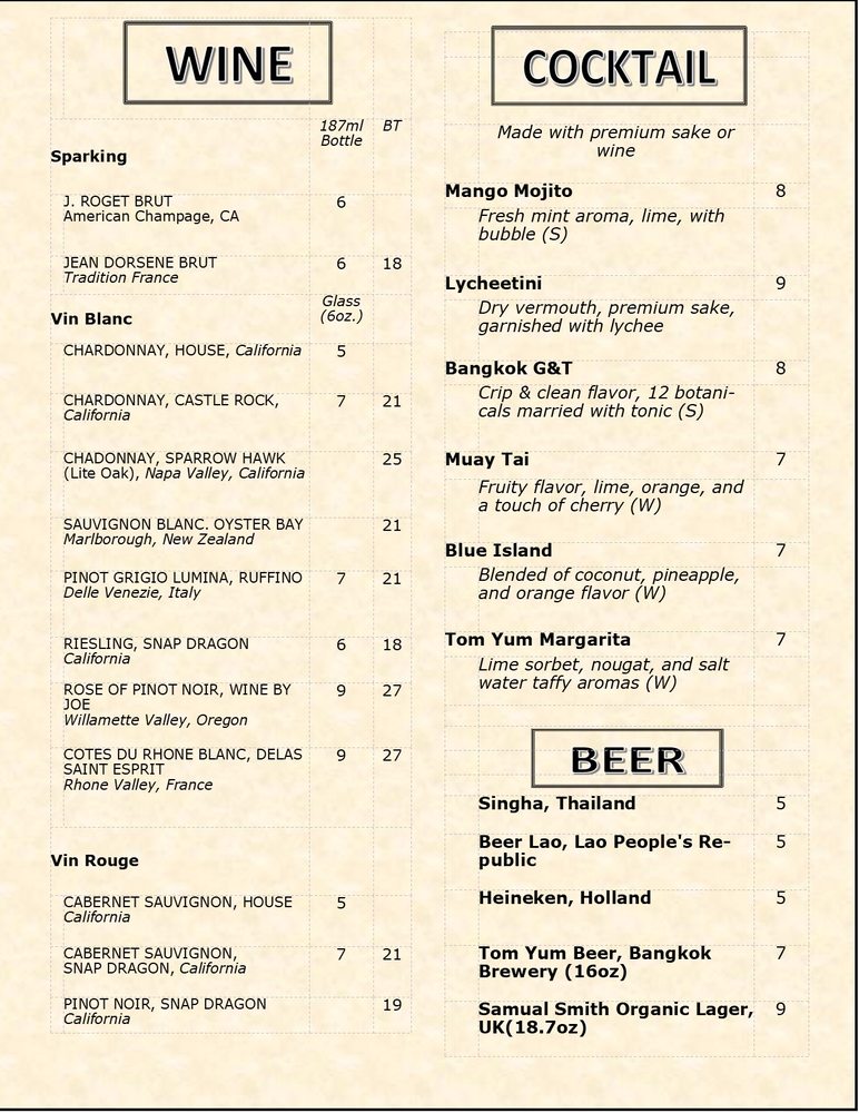 New Thai Bistro