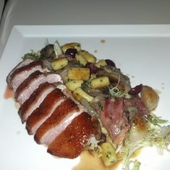 Uproot - Special: Crispy Duck Brest, bed of greens, gnocchi, black olives. Amazing - New American Near Me - Warren, New Jersey Uproot - Special: Crispy Duck Brest, bed of greens, gnocchi, black olives. Amazing - New American Near Me - Warren, New Jersey