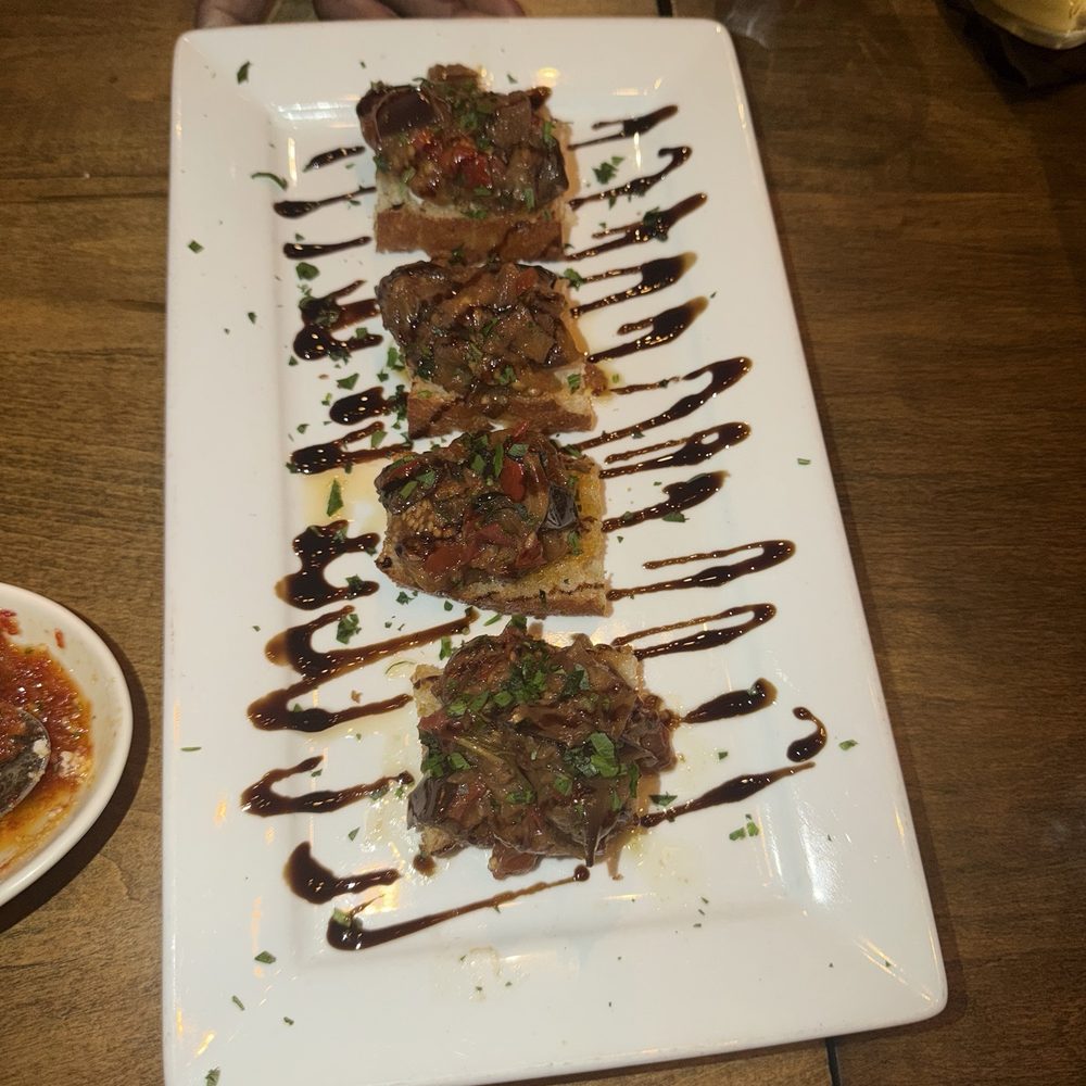 Atalian KITCHEN & BAR - Roasted eggplant bruschetta - Italian Near Me - Atlanta, Georgia