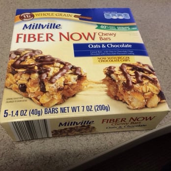 ALDI - Millville (ALDI house brand) Fiber Now Chewy Bars, Oats & Chocolate. Boldly go, my friends. - Grocery Near Me - Fontana, California ALDI - Millville (ALDI house brand) Fiber Now Chewy Bars, Oats & Chocolate. Boldly go, my friends. - Grocery Near Me - Fontana, California