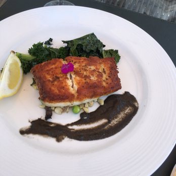 Mt Ada - Pan-roasted Pacific Halibut - Bed & Breakfast Near Me - Avalon, California Mt Ada - Pan-roasted Pacific Halibut - Bed & Breakfast Near Me - Avalon, California