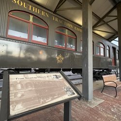 Corscicana Visitor’s Center - Great Railroad History and restored/preserved train car
