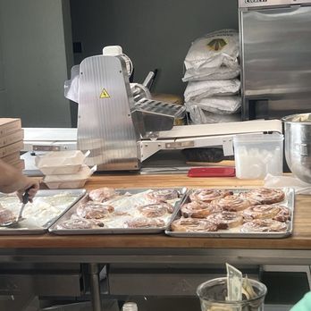Papi’s Ohana - GINORMOUS cinnamon rolls fresh out of the oven brushed with cream cheese icing - Pizza Near Me - Lahaina, Hawaii