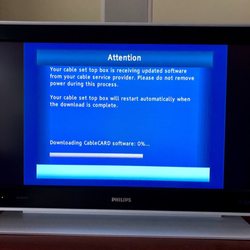 Spectrum - Got this auto software update on my DVR.  Long story short, it was stuck on this screen so I lost all of my recorded shows - VN
