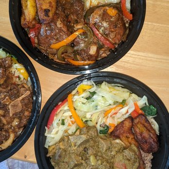 CaribeExpress - Goat curry, oxtail and brown stew chicken - Caribbean Near Me - Laurel, Maryland