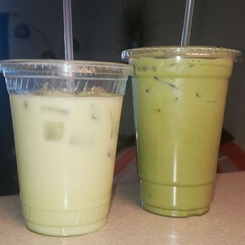 Dark Moon Coffee Roasters - To the left is the Matcha I received from Dark Moon, and to the right is the Matcha I purchased immediately after from a competitor. - Coffee Roasteries Near Me - Henderson, Nevada Dark Moon Coffee Roasters - To the left is the Matcha I received from Dark Moon, and to the right is the Matcha I purchased immediately after from a competitor. - Coffee Roasteries Near Me - Henderson, Nevada