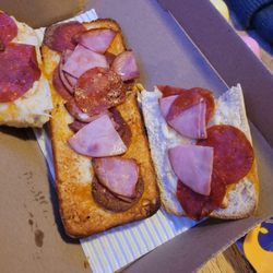Domino's Pizza - Italian ham and pepperoni sandwich