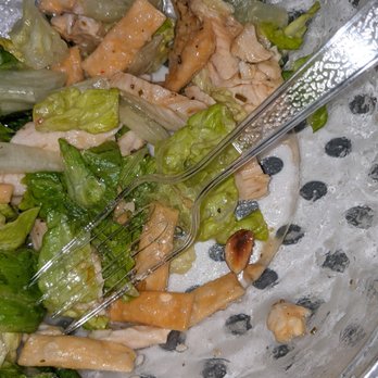 Panera Bread - Customized Asian Chicken Sesame salad that isn't supposed to have nuts at all. - Salad Near Me - Eastvale, California Panera Bread - Customized Asian Chicken Sesame salad that isn't supposed to have nuts at all. - Salad Near Me - Eastvale, California