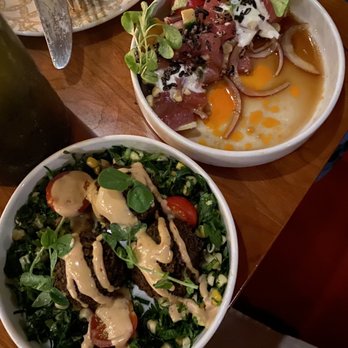 Gypsy Kitchen DC - Left to right: falafel, tuna tartar - Tapas/Small Plates Near Me - Washington, DC, District of Columbia