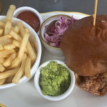 Cafe Americano - Spicy Crispy Chicken Sandwich- - Breakfast & Brunch Near Me - Miami, Florida