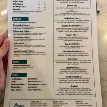 Cabo - Menu - Mexican Near Me - Northbrook, Illinois