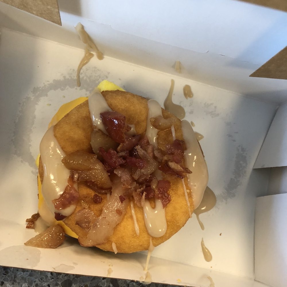 Duck Donuts - Sausage, Egg and Cheese Breakfast Sandwich Donut - Donuts Near Me - Dayton, Ohio Duck Donuts - Sausage, Egg and Cheese Breakfast Sandwich Donut - Donuts Near Me - Dayton, Ohio