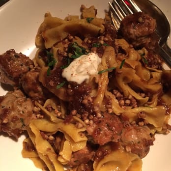 ABC Kitchen - Signature pasta and veal meatball -entree portion - Breakfast & Brunch Near Me - New York, New York
