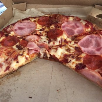 Blaze Pizza - Pizza- thick crust, pepperoni, ham and bacon - Salad Near Me - Edmonton, Alberta