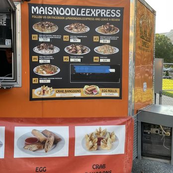 Mai's Noodle Express - Outside of the booth/menu - Bubble Tea Near Me Mai's Noodle Express - Outside of the booth/menu - Bubble Tea Near Me