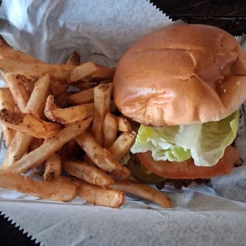 Chaos Sushi Bar and Grill - Smash burger  with fries - Sushi Bars Near Me - Belleville, Illinois