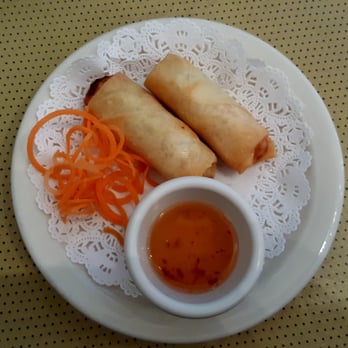Sisters Thai - Spring Rolls + Sweet n Sour sauce. - Thai Near Me - Fairfax, Virginia Sisters Thai - Spring Rolls + Sweet n Sour sauce. - Thai Near Me - Fairfax, Virginia