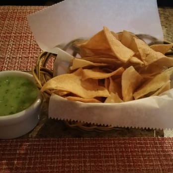 El Ranchito Poblano - Chips and green mild salsa! - Mexican Near Me - Brooklyn, New York