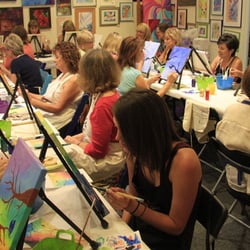 Red Brick Art - Whimsical Trees Mother's Day Party