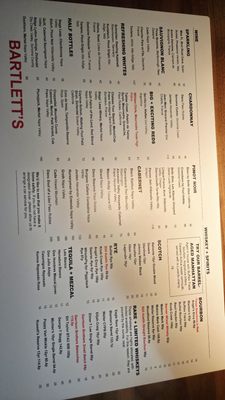 Menu photo 1 Bartlett's Austin, TX Menu photo 1 Bartlett's Austin, TX